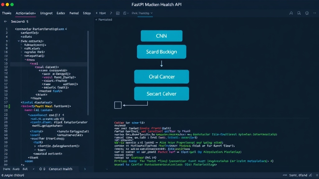 FastAPI backend architecture diagram for Smart Health API
