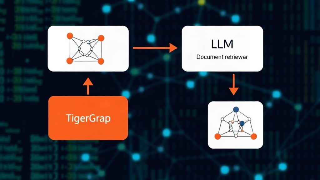 Diagram illustrating the flow of data between TigerGraph, LLM, and document retrieval modules.