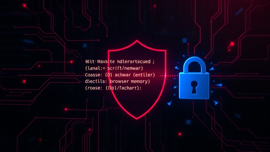 Diagram illustrating JavaScript code assembling malware in browser memory