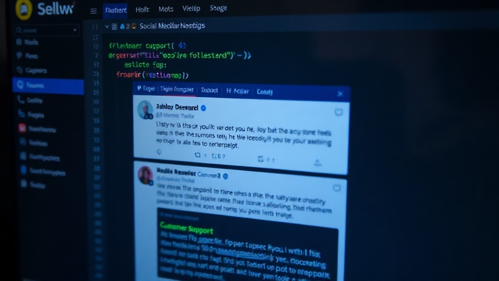 Screenshot of a social media platform showing a brand responding to a customer support query in comments.