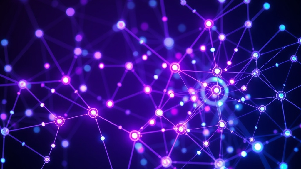 A visual representation of interconnected personal AIs communicating complex policy data to citizens