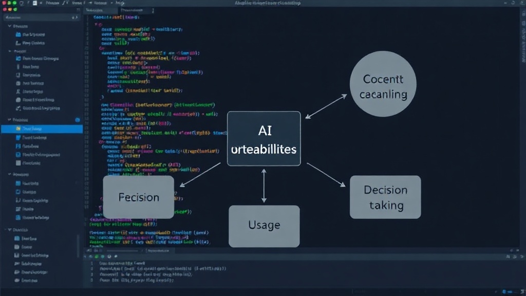 Diagram illustrating AI agent capabilities: goal understanding, decision making, tool usage, API interaction