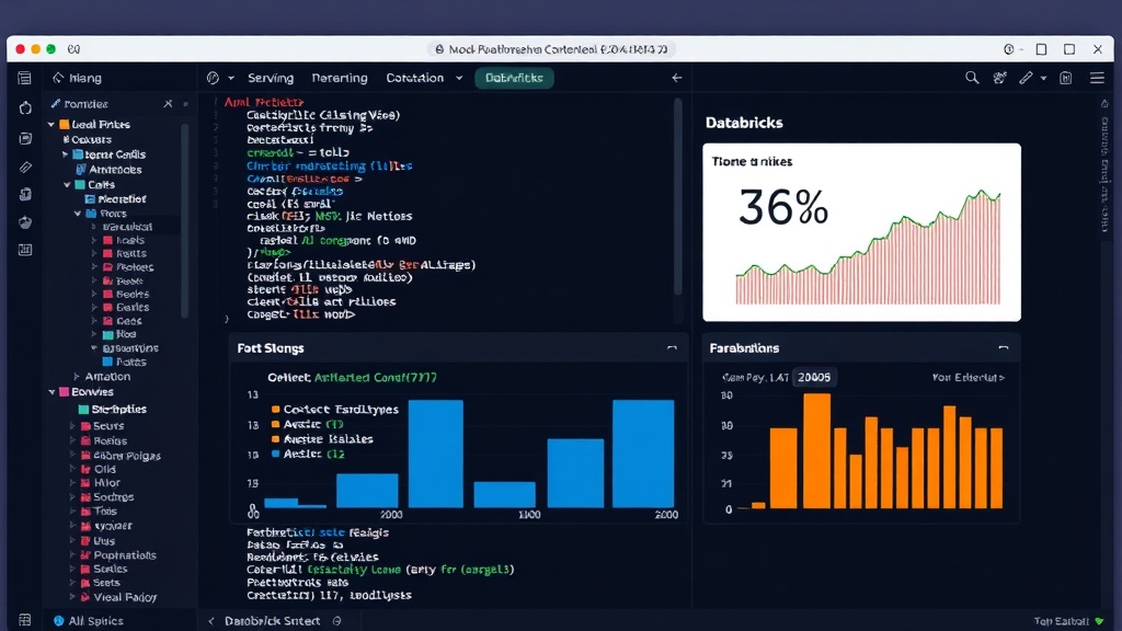 Databricks platform interface showcasing optimized AI model training metrics