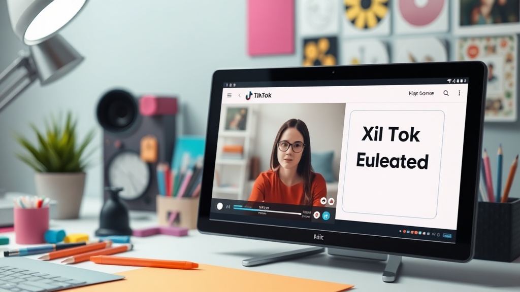 TikTok interface displaying an AI-generated content label next to a video.