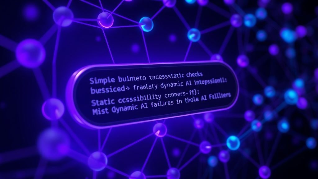A simple button element in HTML code, passing static checks but failing dynamic AI interaction