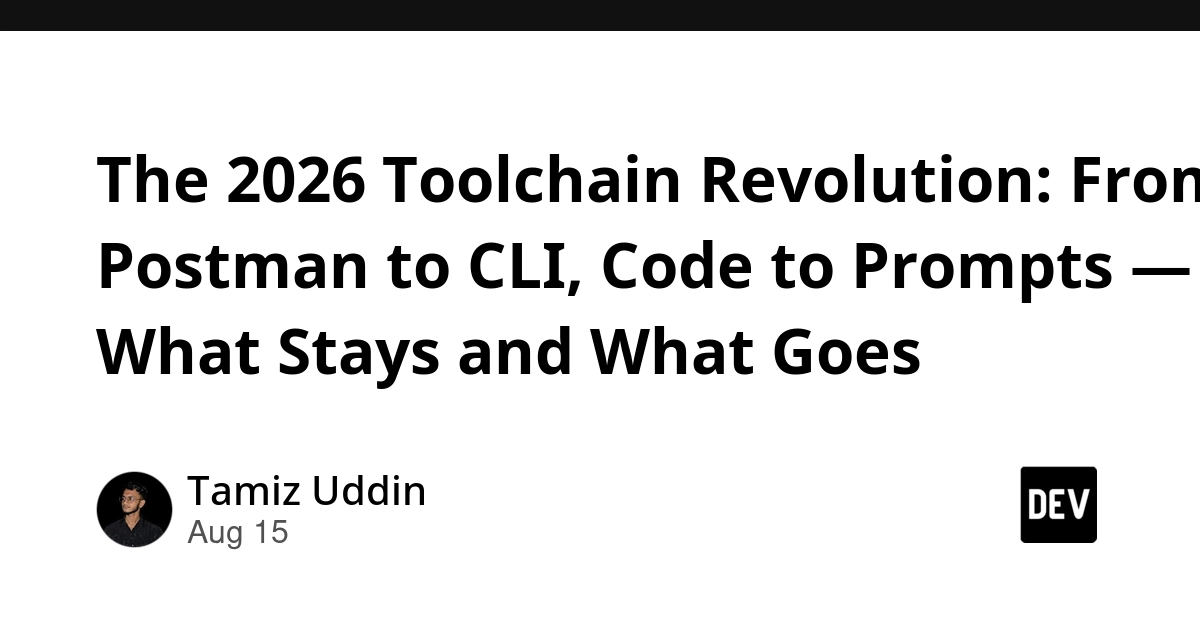 2026 Developer Toolchain Shift: CLI, Prompts Replace GUIs, Manual Code