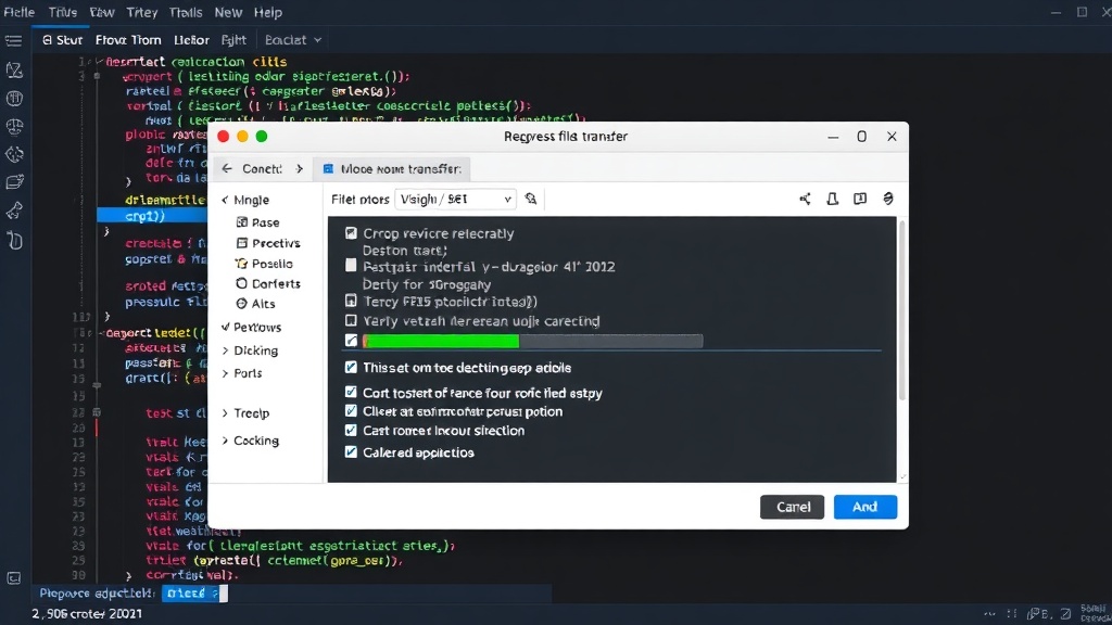 Croc GUI application window showing file transfer progress and options