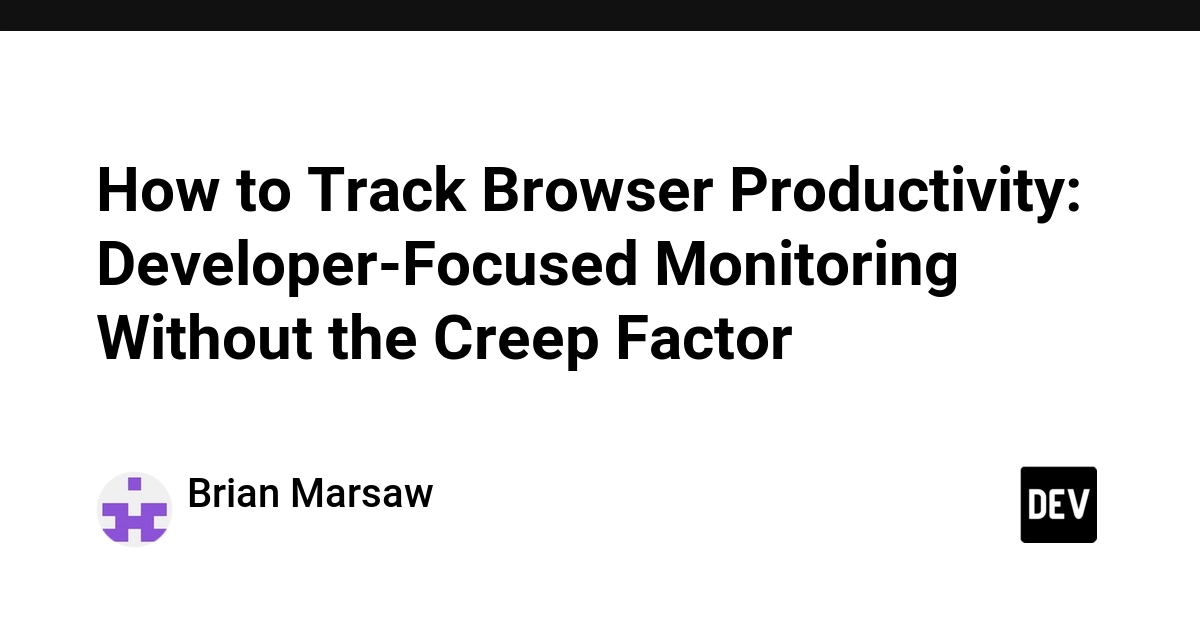 Track Browser Productivity Without Invading Privacy