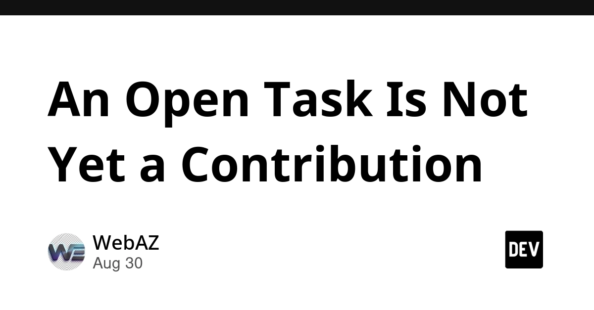 Open Task vs. Contribution: Rethinking Developer Onboarding