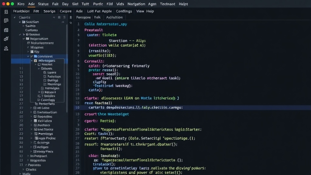 Kiro IDE extension showing synchronized task status and agent feedback