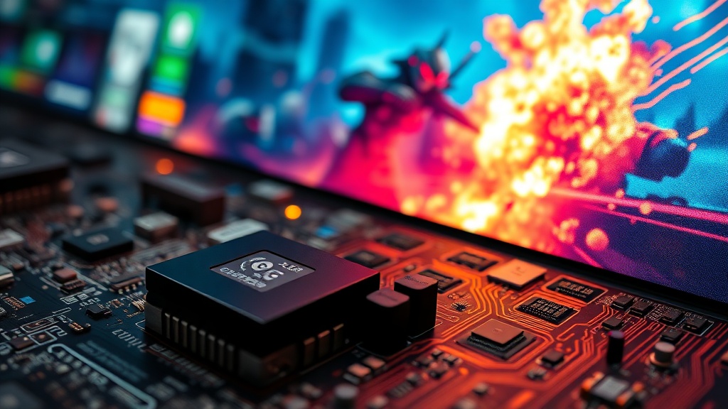 Close-up of the LG 27-inch Ultragear OLED gaming monitor displaying vibrant game graphics