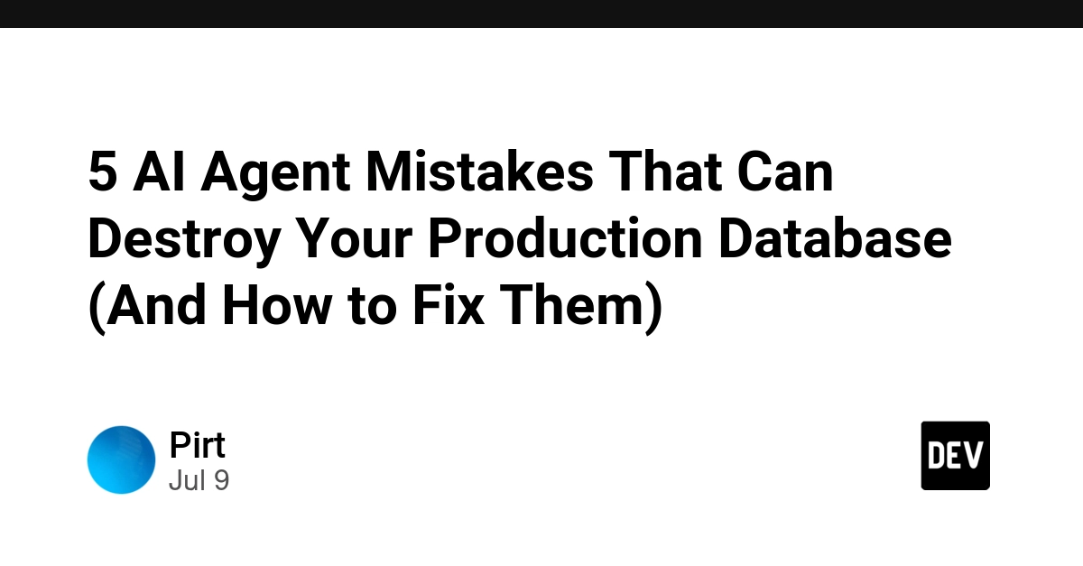AI Agent Database Blunders: 5 Pitfalls and Their Fixes