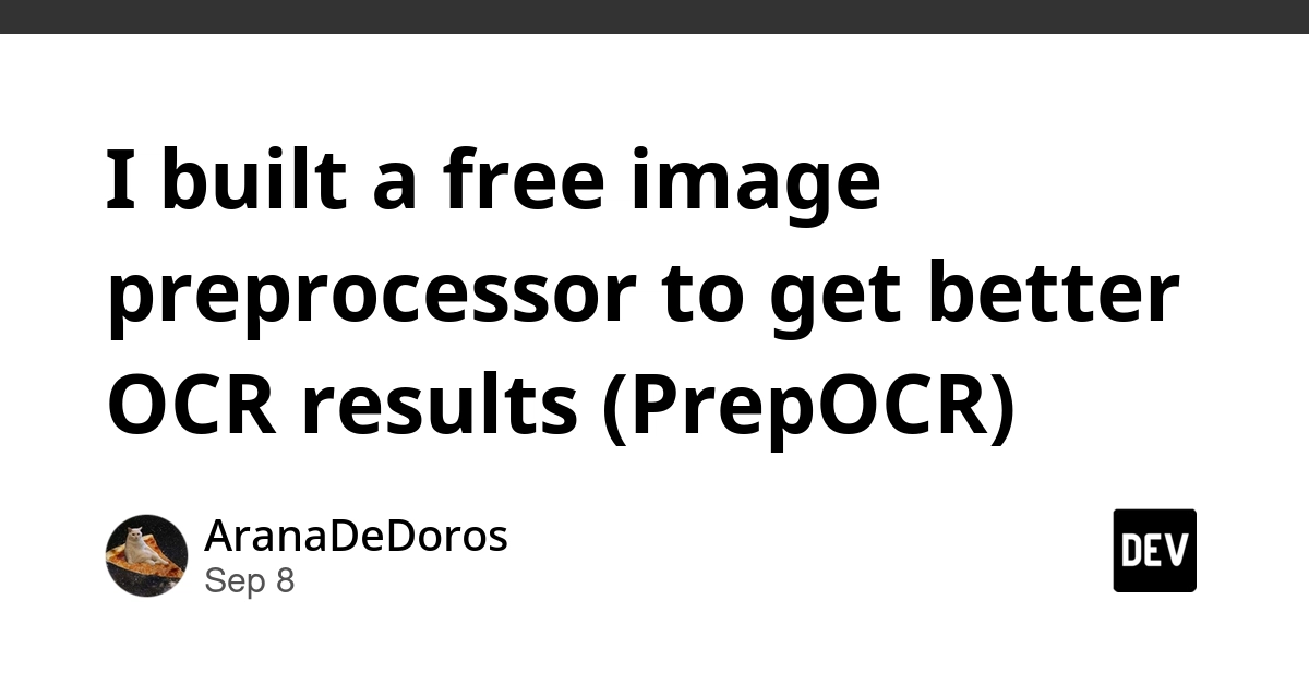 PrepOCR: Free Tool Improves OCR Accuracy with Image Preprocessing