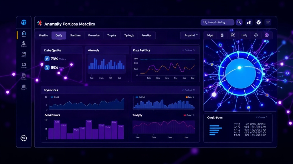 Anomalo dashboard visualizing data quality metrics and anomaly detection