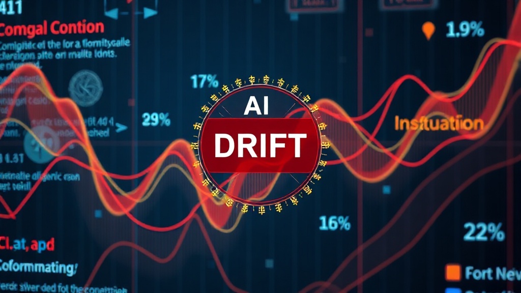 Diagram illustrating the concept of AI drift and its causes