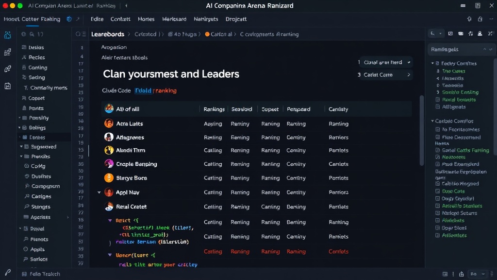 Screenshot of the AI companion leaderboard rankings page