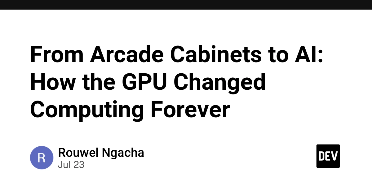 From Arcade Cabinets to AI: The GPU's Transformative Journey