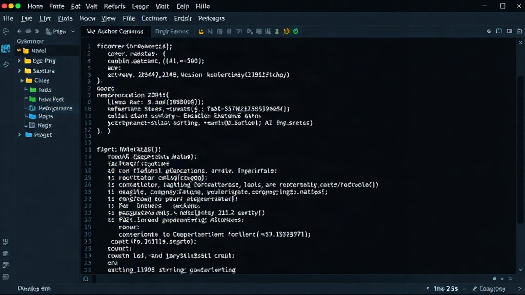 Developer documenting AI session structure and naming conventions in a text file.