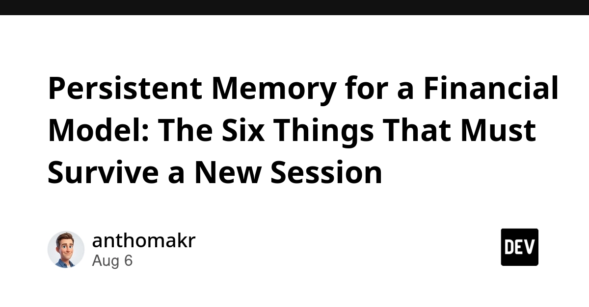AI Financial Models Need More Than Chat History