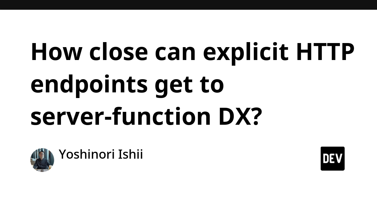 Nuxt Endpoints Aims for Server-Function DX from HTTP Routes