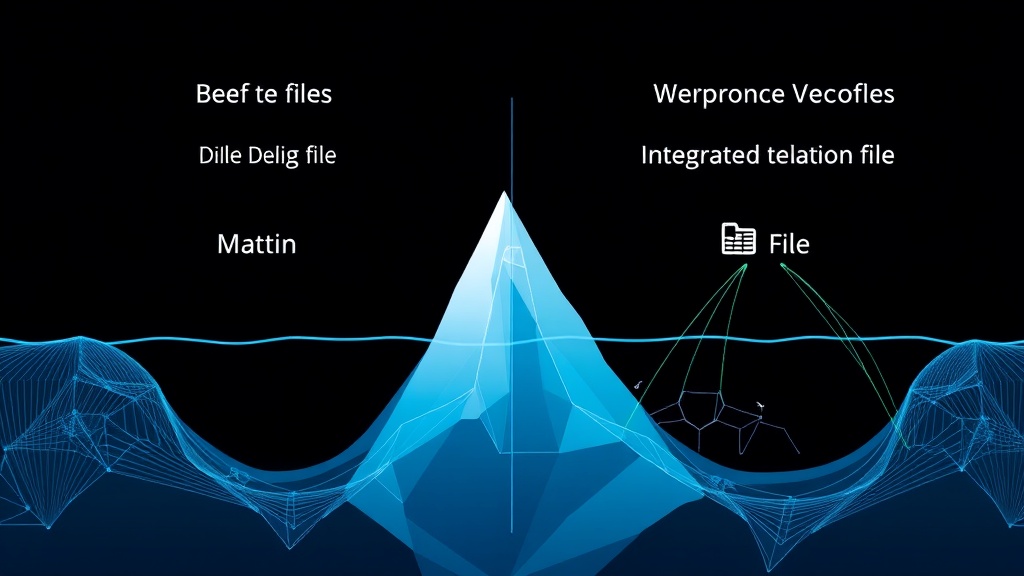 Comparison diagram showing delete files vs. integrated deletion vectors in Iceberg metadata