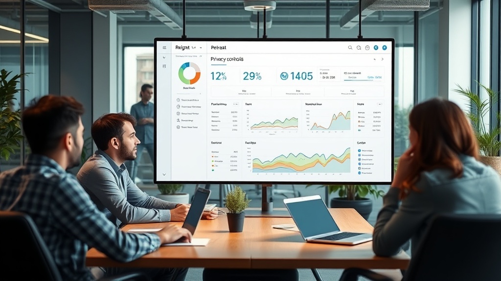 Reignat dashboard showcasing privacy controls and analytics overview