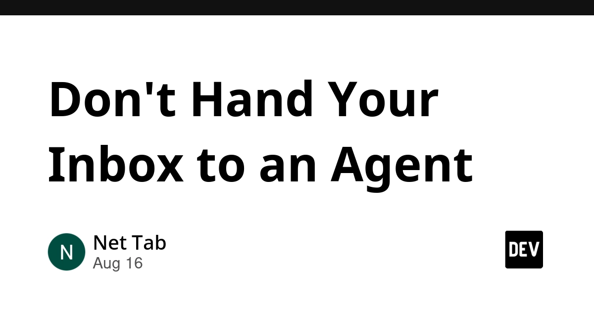 AI Agents Need Scoped Access, Not Your Whole Inbox