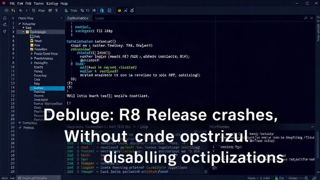 R8 command-line interface showing obfuscation and optimization process