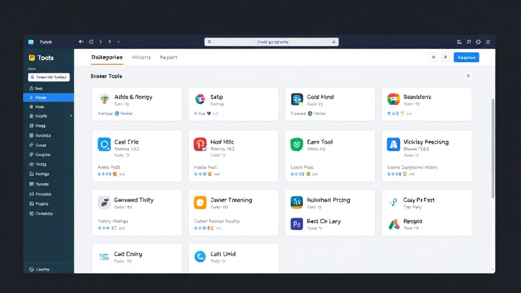 Screenshot of the Antigravity Tools dashboard showcasing various utility categories