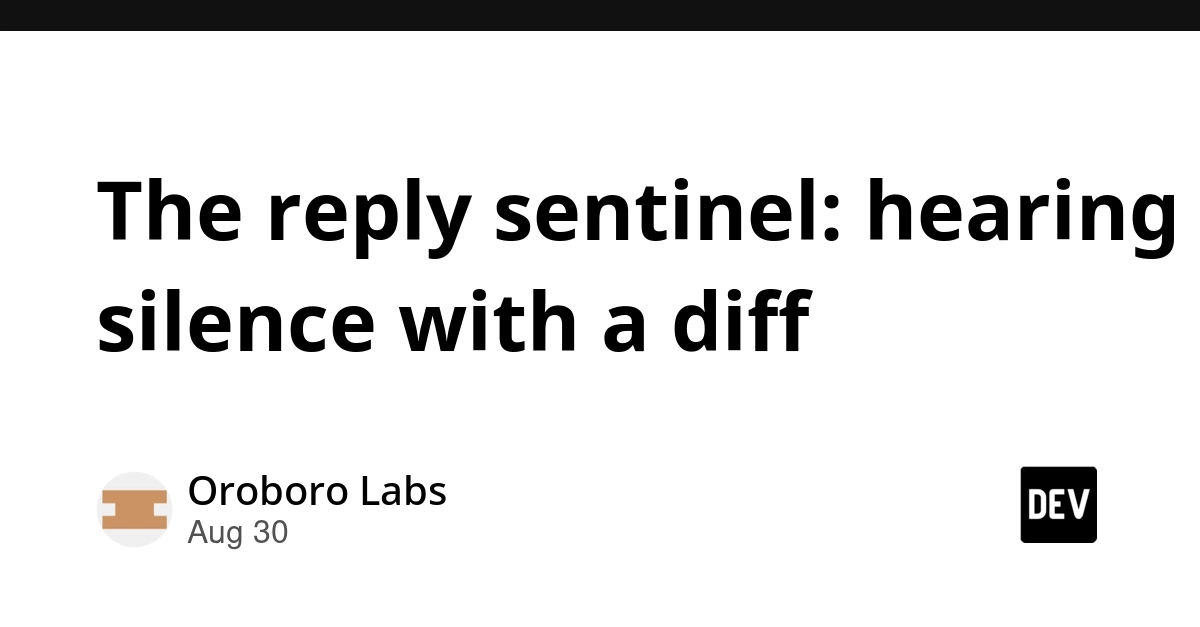 Reply Sentinel: AI Agents Use Diffing to Avoid Costly Status Checks