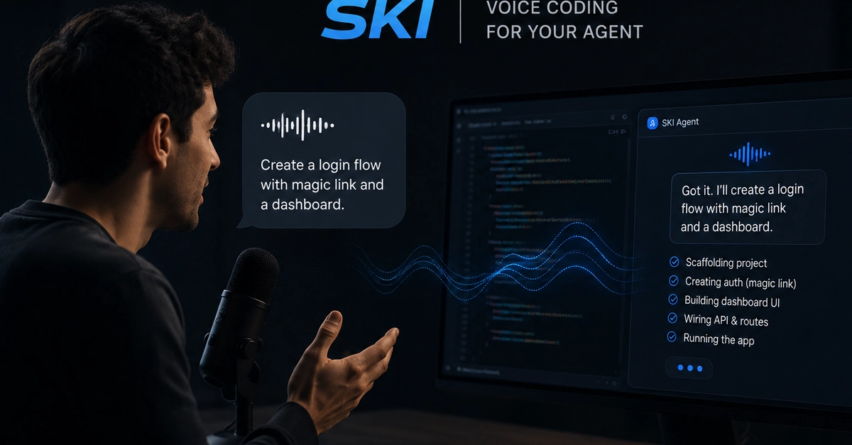 SKI Voice Tool Aims to Speed Up Coding by Replacing Typing with Speech