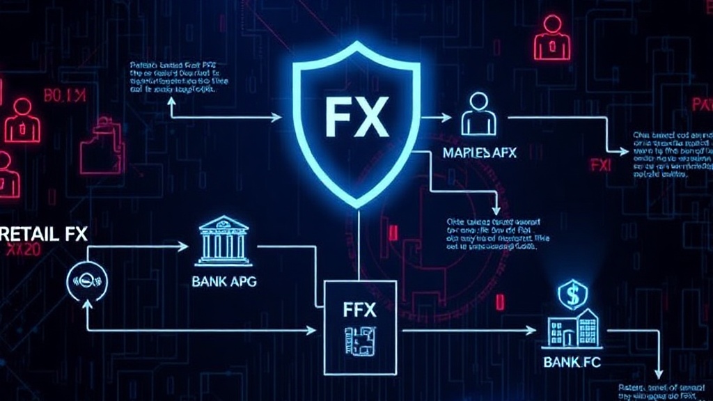 Diagram illustrating the flow of retail FX transactions from individuals to banks and the central monitoring platform.