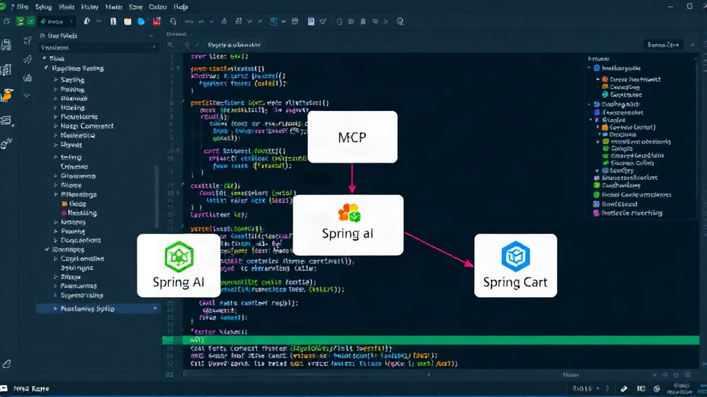 Diagram illustrating the Spring AI components for building an MCP server