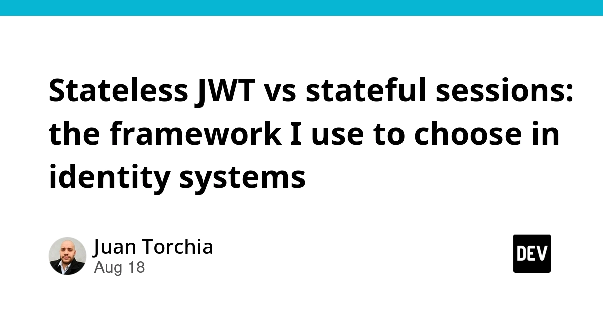 Stateless JWTs are premature optimization in identity systems