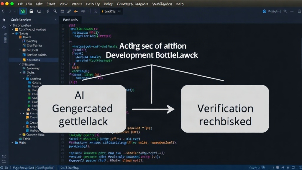 Diagram illustrating the shift in development bottlenecks from code generation to verification