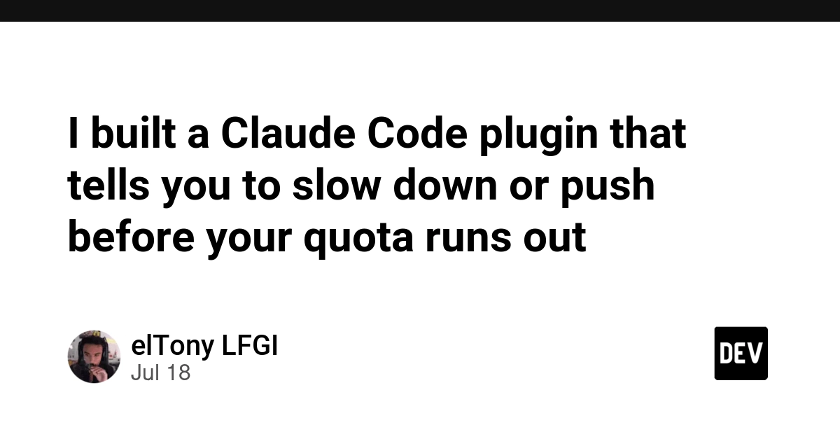 New Claude Code Plugin 'usage-guard' Monitors API Quotas