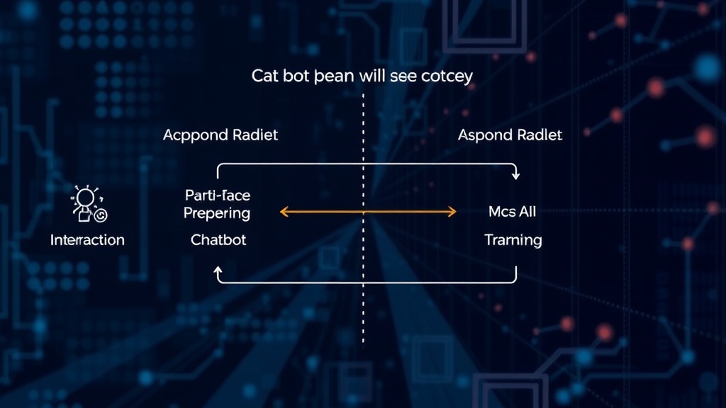 Conceptual diagram illustrating PotenAI's structured assessment workflow versus a chatbot interaction