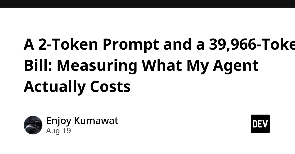 Agent Costs Explode: 39,966 Tokens for One Commit Message