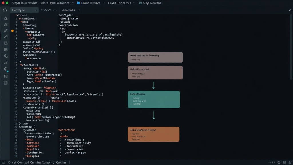 An example of a layered interaction graph illustrating system components and their communication