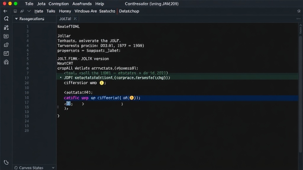 Example of a .jolta.toml file configuring a specific JDK version for a project