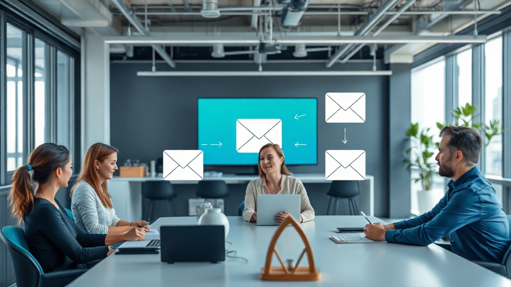 Diagram illustrating the flow of emails between AI agents and the Nitrosend platform