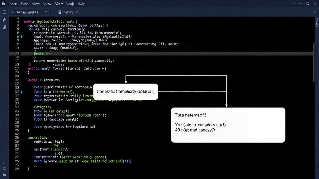 Control flow graph illustrating a simple C# method with low cyclomatic complexity