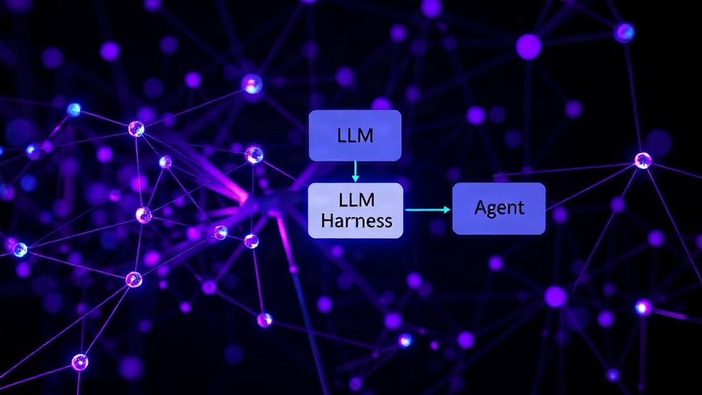 Diagram illustrating the relationship between LLM, Harness, and Agent
