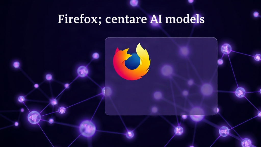 Diagram illustrating Firefox Smart Window beta showing user selection of AI models.