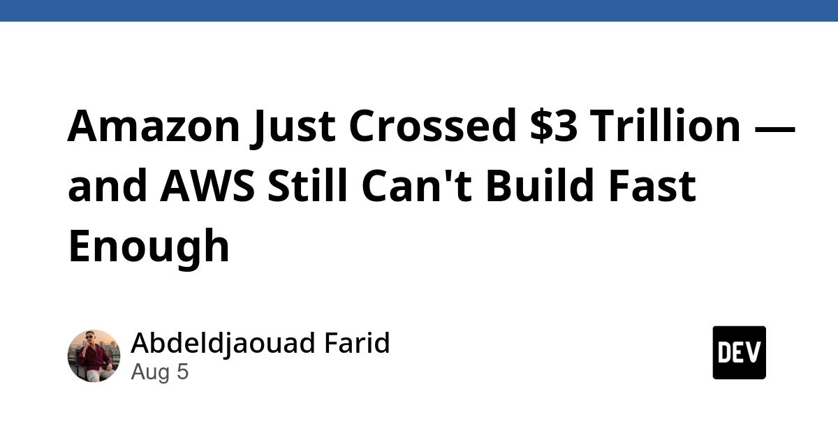 Amazon Hits $3T Valuation as AWS Faces Unprecedented Capacity Crunch
