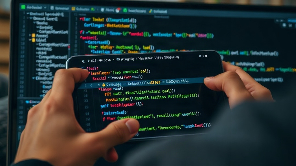 Developer debugging complex video stream analysis on an Android device
