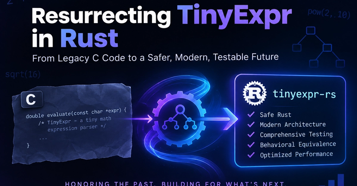Rust Port of TinyExpr Proves Modernization Can Preserve Legacy Behavior