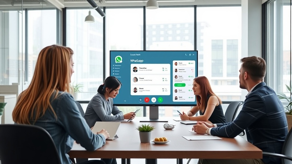 Estera AI receptionist interface showing call and WhatsApp integration dashboard