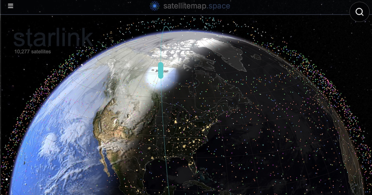 Satellite Tracker Live Map Shows 30,000+ Objects Orbiting Earth