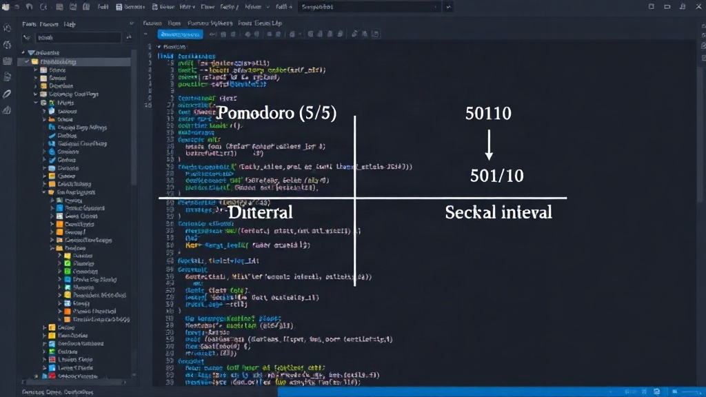 Diagram comparing Pomodoro (25/5) and 50/10 work/break intervals